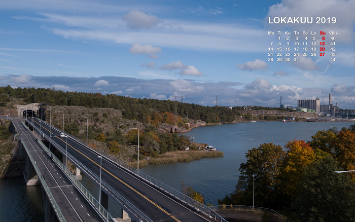 Lokakuun kalenterikuva 2019